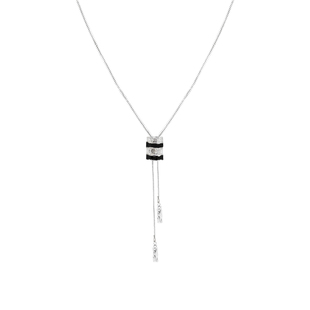 [新年礼物]初印OINICIO沉积系列黑色滴胶转运轮蛇骨链抽拉项链女