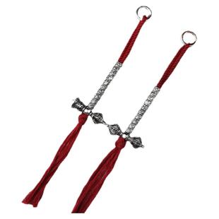 藏式传统计数器纯银铃杵记数器手串夹子手链卡子文玩珠串配饰DIY