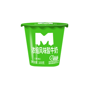 天润新疆浓缩风味酸牛奶原味酸奶100g*10杯装下午茶零食小杯装
