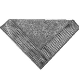 清洁网格洗碗布双面银丝竹纤维抹布不沾油厨房钢丝洗碗巾不掉丝