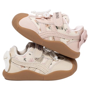 英贝米尼学步鞋女宝宝鞋子女童休闲板鞋幼儿园室内鞋小女孩公主鞋