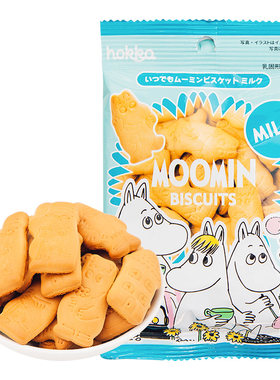 日本进口食品北陆姆明卡通饼干