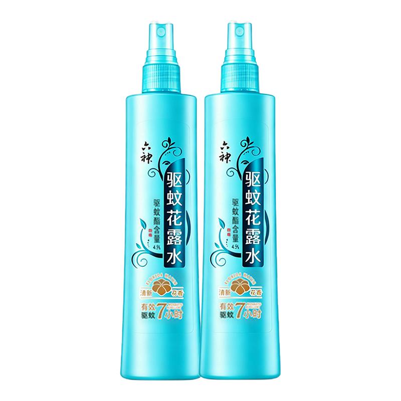 六神驱蚊花露水清新花香喷雾180ml香水型持久留香官方正品旗舰店