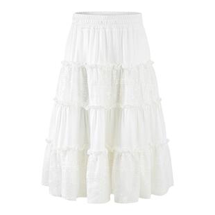 HERLIAN 夏季新品 醋酸亮片中长裙