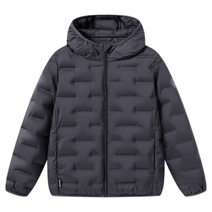 【90鹅绒】波司登25秋季新款男女童短款羽绒服连帽外套保暖亲子款
