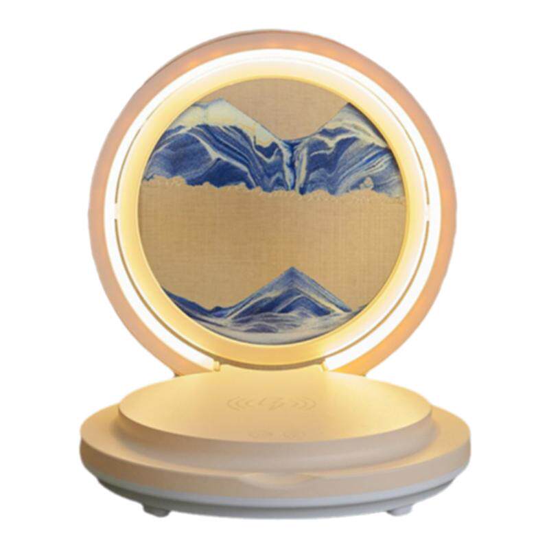 流沙画无线充电台灯音响生日礼物