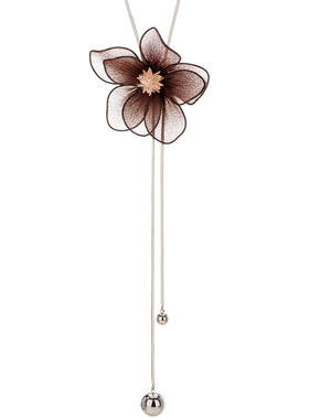 【新品】花朵流苏毛衣链长项链女款2025新款高级感轻奢小众饰品