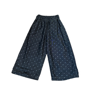 女童新款韩版春秋季时尚牛仔裤满印爱心休闲裤百搭洋气休闲裤潮