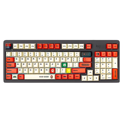 罗技K848有线客制化机械键盘热插拔静音轴电脑电竞游戏办公用K845