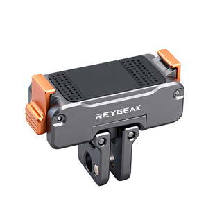 REYGEAK适用Dji大疆Action6/5pro/4/3可旋转金属磁吸快拆底座osmo360/Nano磁吸快拆转接座运动相机支架配件