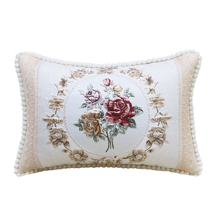 欧式沙发抱枕靠垫套奢华客厅靠枕床头靠背枕头套大号长方形可拆洗