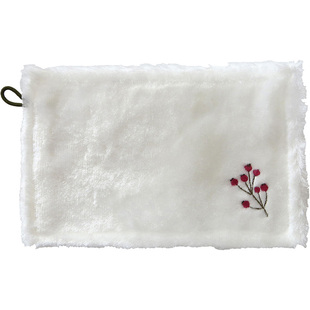 好用推荐日本进口不粘油污洗碗擦油烟机柔软刺绣人造丝抹布清洁巾