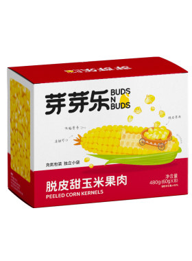 芽芽乐脱皮新鲜甜玉米去皮玉米粒