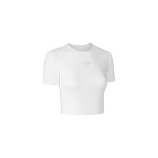 FIZZCOCO凉感圆领T恤女生夏季防晒运动短袖高弹网球辣妹上衣百搭