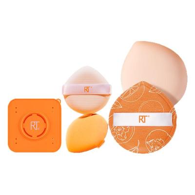 【粉扑囤货装】RT海绵粉扑干湿两用定妆不易吃粉橙柿大橘扑