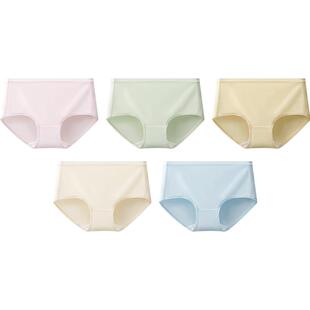 [3/4/5条]三枪内裤女士纯棉中/高腰A类面料10A抗菌三角裤不夹臀