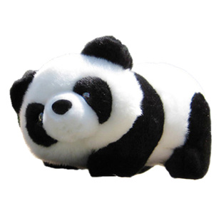 四川成都基地熊猫公仔仿真毛绒玩具黑白可爱玩偶小号抱枕国庆礼品