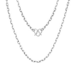 990纯银项链十字链简约锁骨链无吊坠素银链子2025年新款替换链