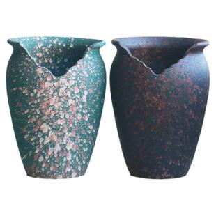 特大缺口多肉花盆高盆陶瓷多肉花盆粗陶多肉老桩花盆陶瓷植物悬崖