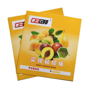 瓜果实蝇诱粘板 果蝇桔小实蝇针蜂黏板粘胶板 粘虫板诱捕贴