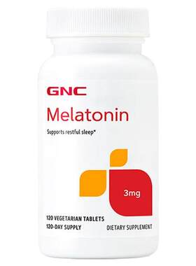 健安喜gnc褪黑素安瓶3mg120粒