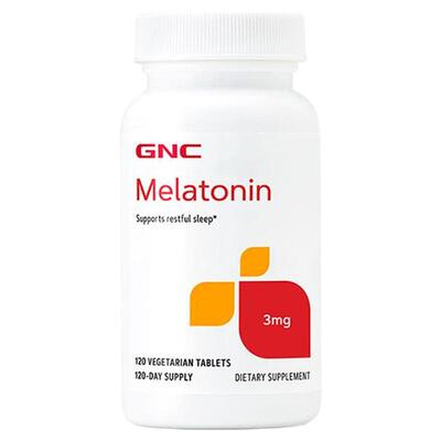 健安喜gnc褪黑素安瓶3mg120粒