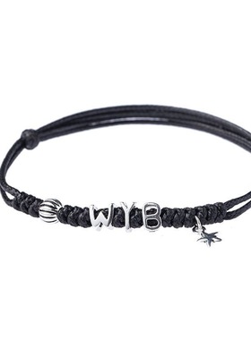 s925纯银字母手链名字定制男女款