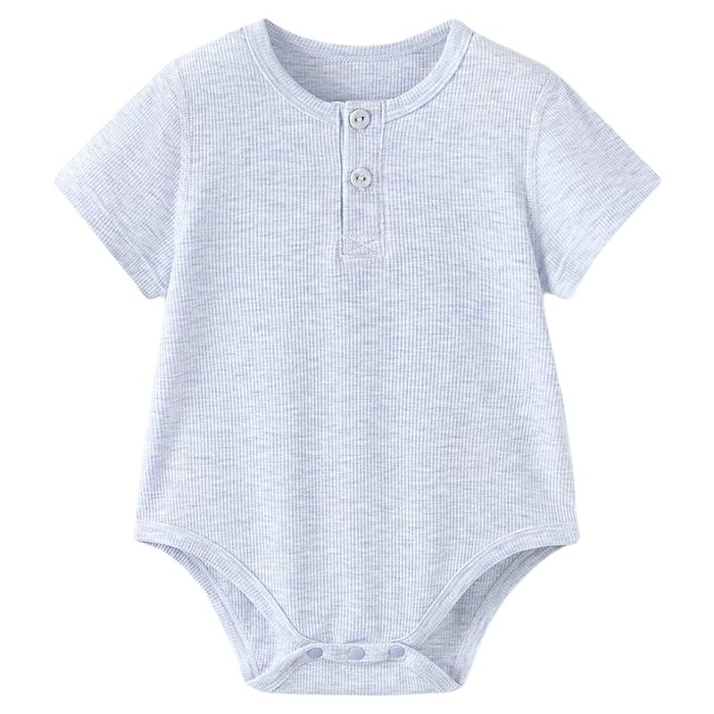 babylove【高定彩纱】婴儿包屁衣夏季薄款莫代尔三角哈衣轻薄睡衣