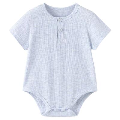 babylove【高定彩纱】婴儿包屁衣夏季薄款莫代尔三角哈衣轻薄睡衣