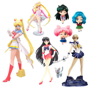 美少女战士水冰月手办遥满星模型月野兔小摆件水野亚美奈子火野丽