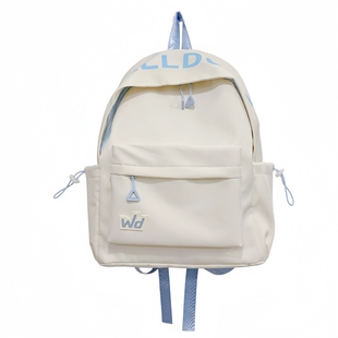 书包女ins小众风韩系简约高颜值不撞款初中生高中女生背包双肩包