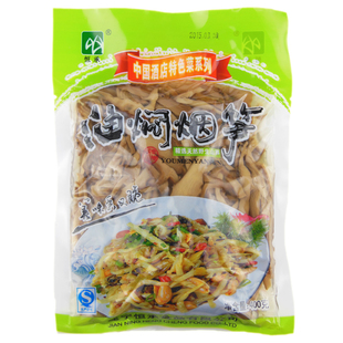 古韵烟笋丝油焖烟笋湖南湘菜井冈山烟熏笋干烤竹笋尖袋装烟熏笋丝