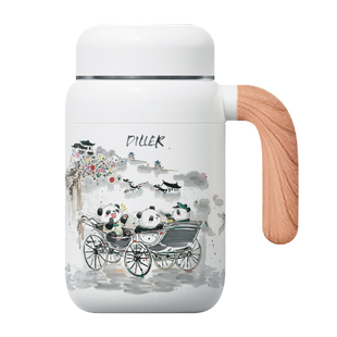 生日礼物适合学生送男女生老师中国风熊猫水杯子礼盒精致实用型的