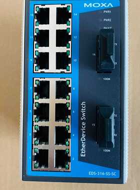 MOXA摩莎EDS316SSSC非网管型工业以太--议价商品
