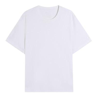 长绒棉银微子时尚白T恤情侣款女