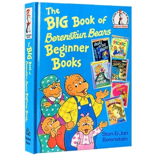 英文原版绘本 贝贝熊大书 6个故事合辑精装 The Big Book of Berenstain Bears Dr Seuss苏斯博士儿童图画故事书 正版进口书籍