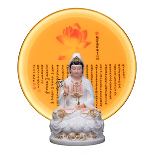 佛像背景灯佛龛背光灯LED佛堂神台圆形背景灯观音财神佛龛装饰灯