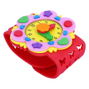 新款儿童EVA手表DIY手工制作材料幼儿园创意亲子活动益智粘贴玩具