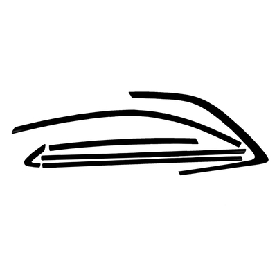 适用于尚界H5车身饰条黑化装饰条