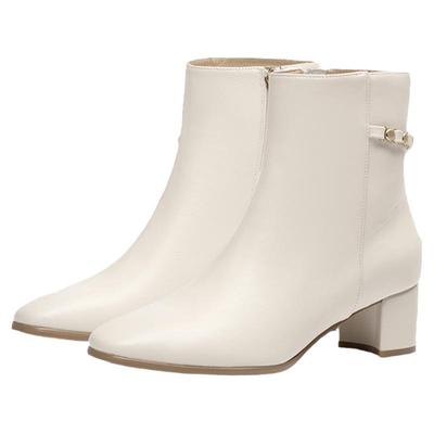 接吻猫通勤真皮时装靴