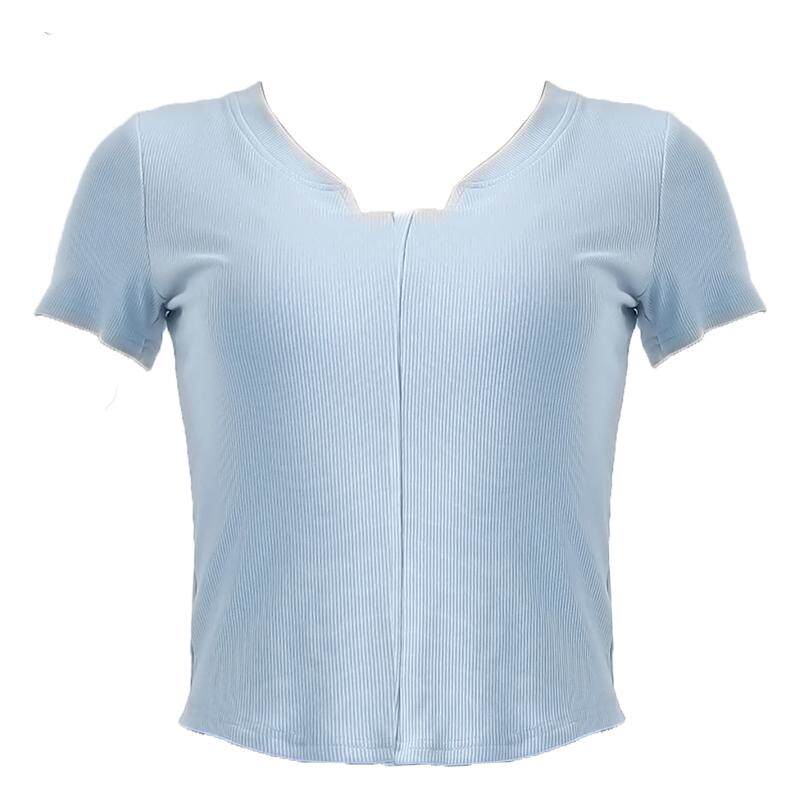 芭蕾舞现代舞中国舞舞蹈上衣女款新款夏天拉丁短袖古典练功服形体