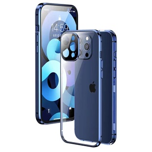 苹果17air16promax15plus14全包手机壳iPhone13磁吸钢化玻璃防摔保护套12promax11双面膜壳17pm一体个性适用