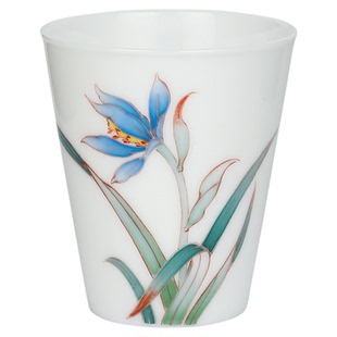 官润窑釉下五彩手工手绘陶瓷器品茗主人杯功夫茶杯高端闻香杯兰花