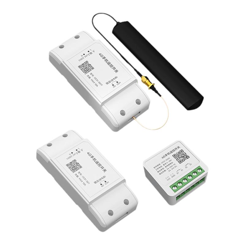 内嵌式4G手机无线遥控开关智能app远程控制定时通断电源220V直流