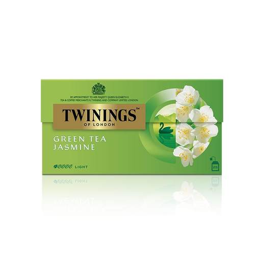 twinings英国川宁进口茉莉绿茶茶包茉莉花茶袋泡淡雅花香补水润燥
