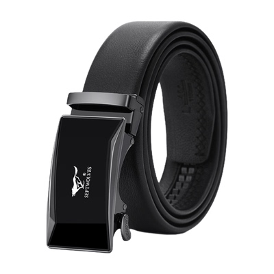 七匹狼真牛皮腰带送男友送老公