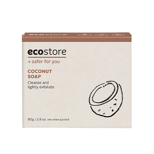 ecostore宜可诚新西兰进口椰香皂沐浴清洁洗手洁面椰香亲肤皂80g