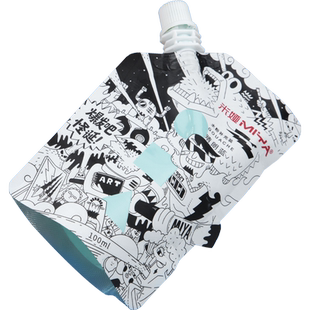 米娅M7水粉颜料补充包100/300ml米娅S7重彩超级水粉补充包42色56色怪诞袋装美术生集训联考色彩颜料替换装