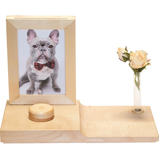 宠物纪念相框实木猫咪狗狗亲人成长回忆留念相册礼品日式居家祭台