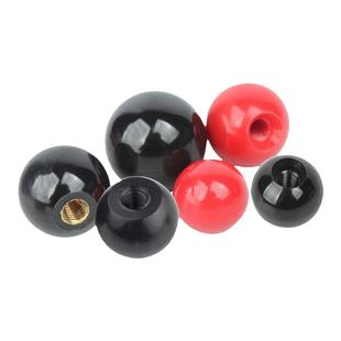 国标胶木球手柄塑料圆球操作杆球头把手红色铜芯黑铁心电木M4-M16